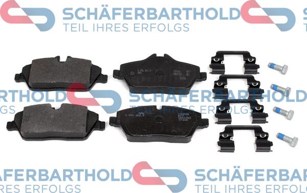 Schferbarthold 315 02 270 01 11 - Комплект спирачно феродо, дискови спирачки vvparts.bg