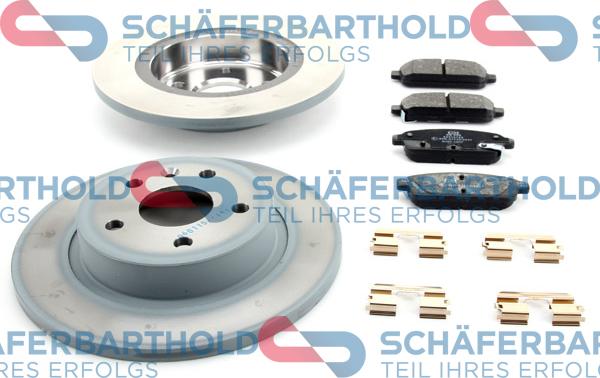 Schferbarthold 315 16 593 01 11 - Спирачен комплект, дискови спирачки vvparts.bg