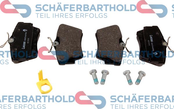 Schferbarthold 315 16 196 01 11 - Комплект спирачно феродо, дискови спирачки vvparts.bg