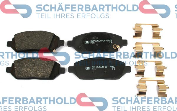 Schferbarthold 315 16 291 01 11 - Комплект спирачно феродо, дискови спирачки vvparts.bg