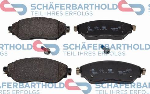 Schferbarthold 315 16 234 01 12 - Комплект спирачно феродо, дискови спирачки vvparts.bg