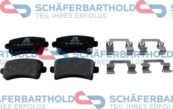 Schferbarthold 315 16 235 01 11 - Комплект спирачно феродо, дискови спирачки vvparts.bg