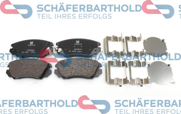 Schferbarthold 315 16 220 01 11 - Комплект спирачно феродо, дискови спирачки vvparts.bg