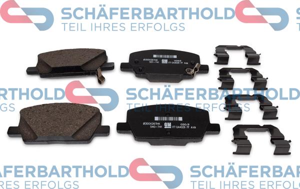 Schferbarthold 315 16 221 01 11 - Комплект спирачно феродо, дискови спирачки vvparts.bg