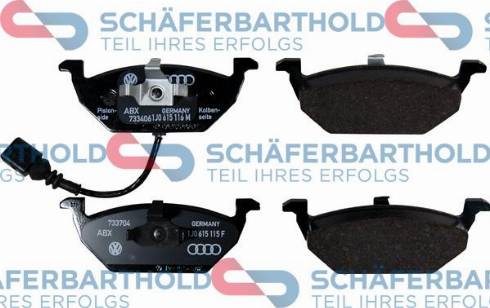 Schferbarthold 315 18 191 01 11 - Комплект спирачно феродо, дискови спирачки vvparts.bg