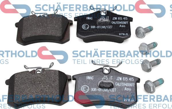 Schferbarthold 315 18 151 01 11 - Комплект спирачно феродо, дискови спирачки vvparts.bg