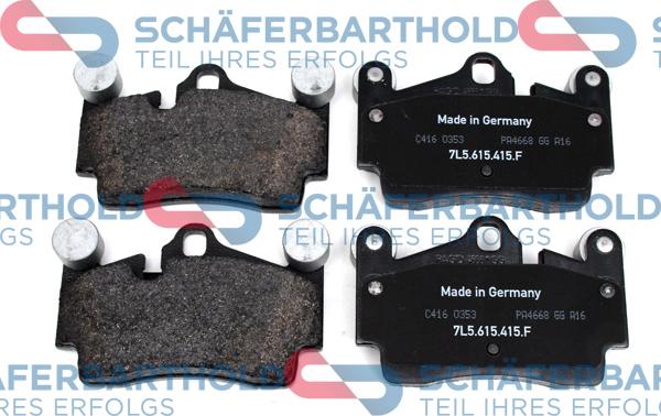 Schferbarthold 315 18 178 01 11 - Комплект спирачно феродо, дискови спирачки vvparts.bg