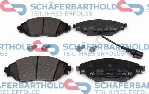 Schferbarthold 315 18 378 01 11 - Комплект спирачно феродо, дискови спирачки vvparts.bg