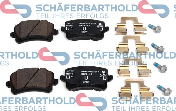 Schferbarthold 315 18 211 01 11 - Комплект спирачно феродо, дискови спирачки vvparts.bg