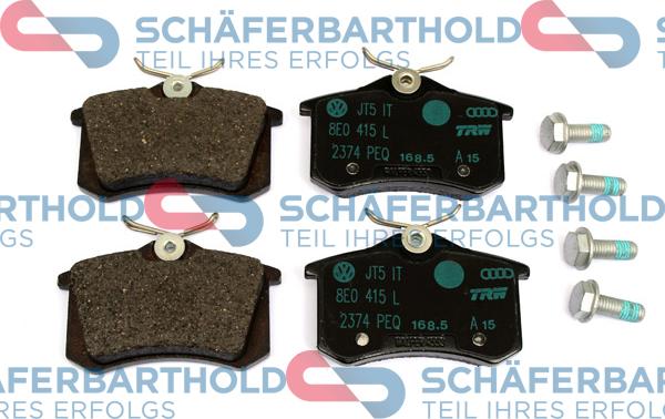 Schferbarthold 315 18 230 01 11 - Комплект спирачно феродо, дискови спирачки vvparts.bg