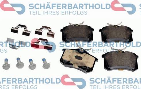 Schferbarthold 315 18 278 01 11 - Комплект спирачно феродо, дискови спирачки vvparts.bg