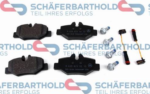 Schferbarthold 315 12 057 01 11 - Комплект спирачно феродо, дискови спирачки vvparts.bg