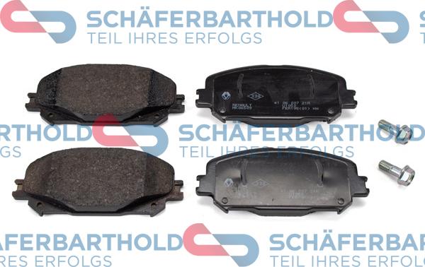 Schferbarthold 315 28 245 01 11 - Комплект спирачно феродо, дискови спирачки vvparts.bg