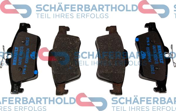 Schferbarthold 315 28 207 01 11 - Комплект спирачно феродо, дискови спирачки vvparts.bg