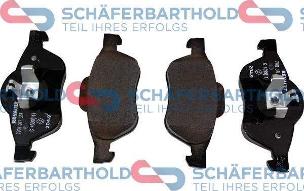 Schferbarthold 315 28 279 01 11 - Комплект спирачно феродо, дискови спирачки vvparts.bg