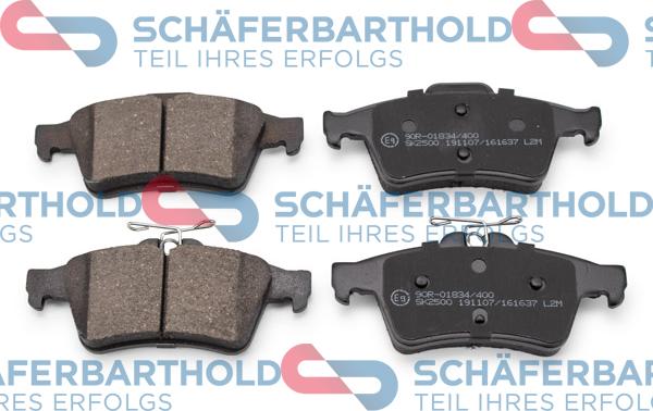 Schferbarthold 315 27 095 01 11 - Комплект спирачно феродо, дискови спирачки vvparts.bg