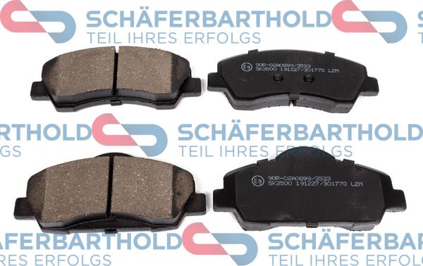 Schferbarthold 315 27 017 01 11 - Комплект спирачно феродо, дискови спирачки vvparts.bg