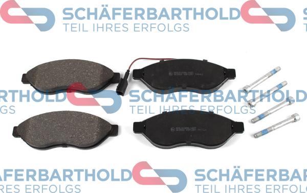 Schferbarthold 315 27 033 01 11 - Комплект спирачно феродо, дискови спирачки vvparts.bg