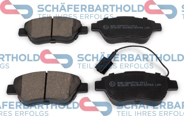 Schferbarthold 315 27 117 01 11 - Комплект спирачно феродо, дискови спирачки vvparts.bg