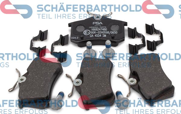 Schferbarthold 315 27 171 01 11 - Комплект спирачно феродо, дискови спирачки vvparts.bg