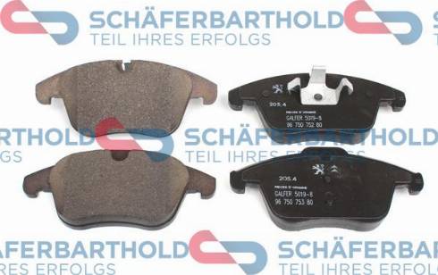 Schferbarthold 315 27 295 01 11 - Комплект спирачно феродо, дискови спирачки vvparts.bg