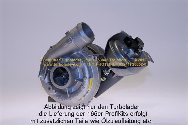 Schlütter Turbolader 166-09470 - Турбина, принудително пълнене с въздух vvparts.bg