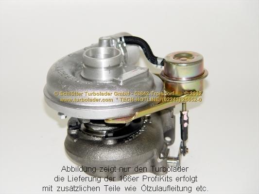 Schlütter Turbolader 166-09081 - Турбина, принудително пълнене с въздух vvparts.bg