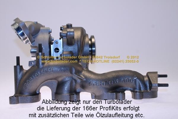 Schlütter Turbolader 166-09340 - Турбина, принудително пълнене с въздух vvparts.bg