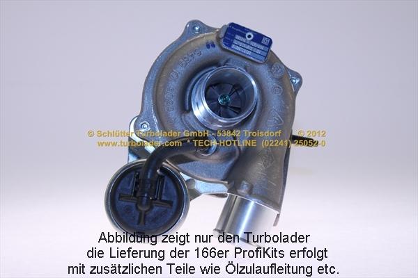 Schlütter Turbolader 166-09220 - Турбина, принудително пълнене с въздух vvparts.bg