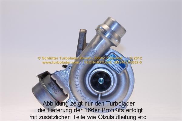 Schlütter Turbolader 166-00955 - Турбина, принудително пълнене с въздух vvparts.bg