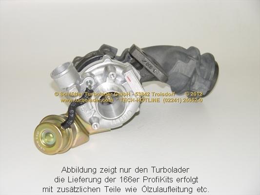 Schlütter Turbolader 166-00450 - Турбина, принудително пълнене с въздух vvparts.bg