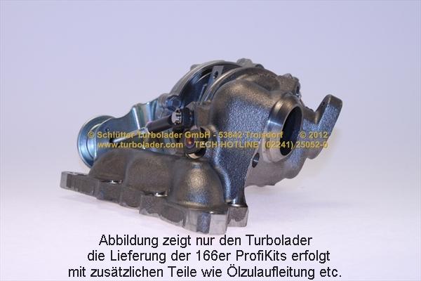 Schlütter Turbolader 166-00485 - Турбина, принудително пълнене с въздух vvparts.bg