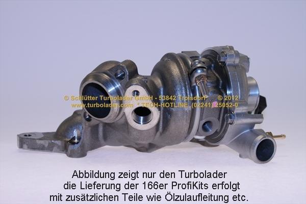 Schlütter Turbolader 166-00485 - Турбина, принудително пълнене с въздух vvparts.bg