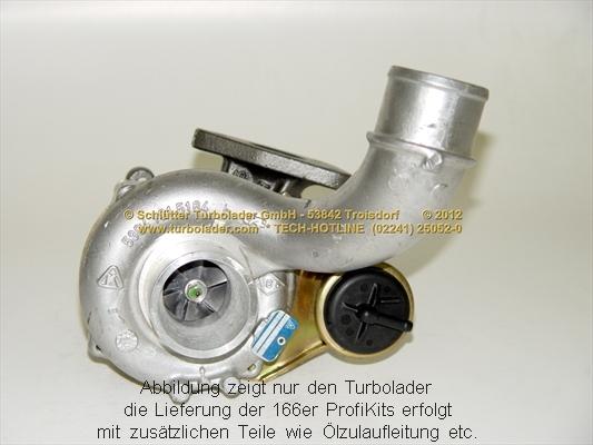 Schlütter Turbolader PRO-00425 - Турбина, принудително пълнене с въздух vvparts.bg