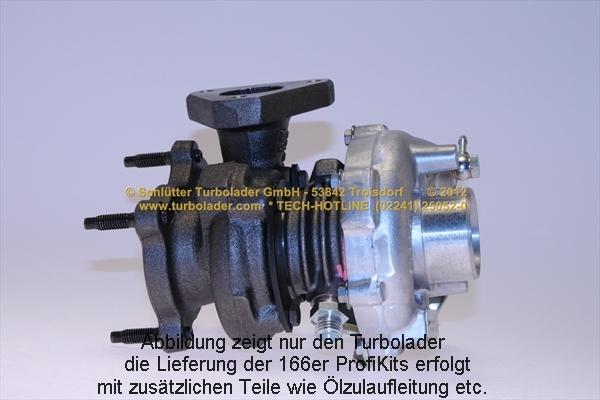 Schlütter Turbolader 166-00480EOL - Турбина, принудително пълнене с въздух vvparts.bg