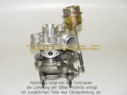 Schlütter Turbolader 166-00580 - Турбина, принудително пълнене с въздух vvparts.bg
