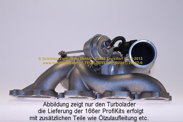 Schlütter Turbolader 166-00196 - Турбина, принудително пълнене с въздух vvparts.bg