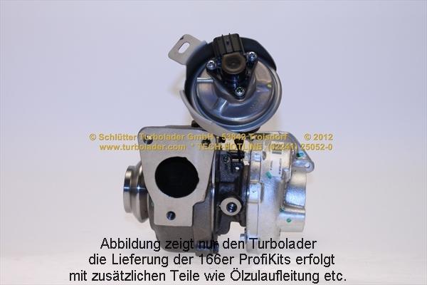Schlütter Turbolader 166-00145 - Турбина, принудително пълнене с въздух vvparts.bg