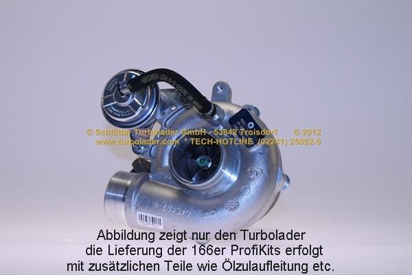 Schlütter Turbolader 166-00165 - Турбина, принудително пълнене с въздух vvparts.bg