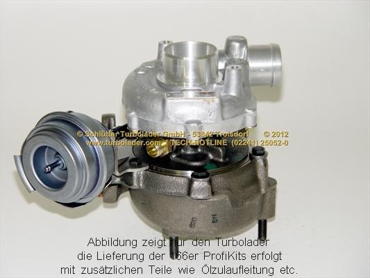 Schlütter Turbolader 166-00100 - Турбина, принудително пълнене с въздух vvparts.bg