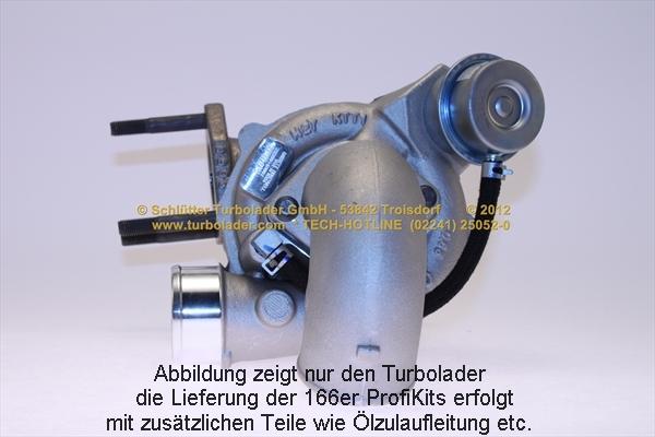 Schlütter Turbolader 166-00835 - Турбина, принудително пълнене с въздух vvparts.bg