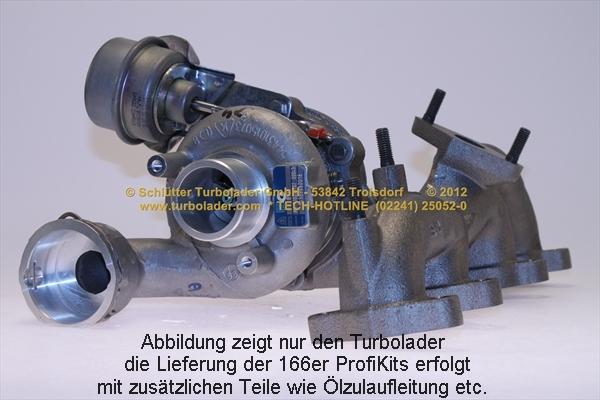 Schlütter Turbolader 166-00350 - Турбина, принудително пълнене с въздух vvparts.bg