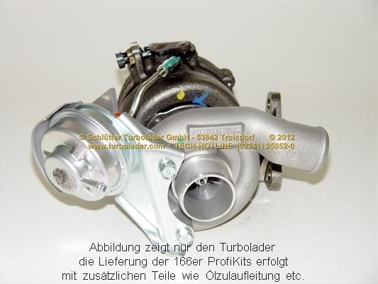 Schlütter Turbolader 166-00365 - Турбина, принудително пълнене с въздух vvparts.bg
