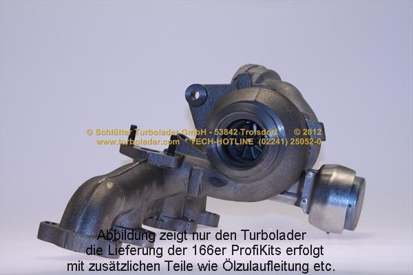 Schlütter Turbolader 166-00361 - Турбина, принудително пълнене с въздух vvparts.bg