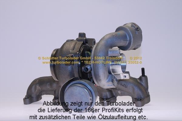 Schlütter Turbolader 166-00360 - Турбина, принудително пълнене с въздух vvparts.bg