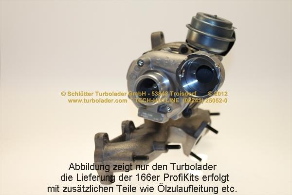 Schlütter Turbolader 166-00320 - Турбина, принудително пълнене с въздух vvparts.bg