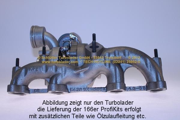 Schlütter Turbolader 166-00320 D - Турбина, принудително пълнене с въздух vvparts.bg