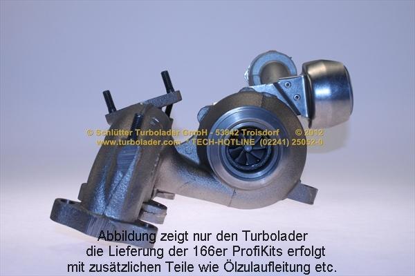 Schlütter Turbolader 166-00320 - Турбина, принудително пълнене с въздух vvparts.bg