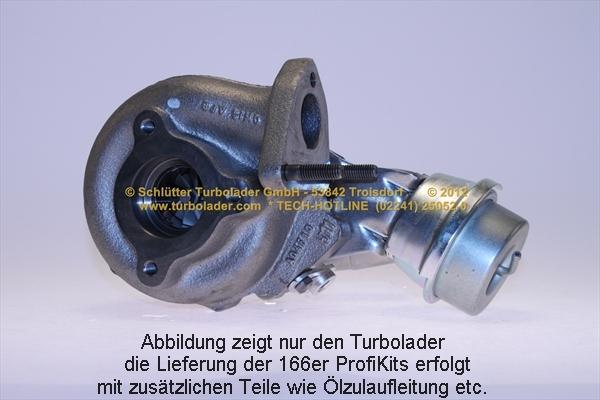 Schlütter Turbolader 166-00235 - Турбина, принудително пълнене с въздух vvparts.bg