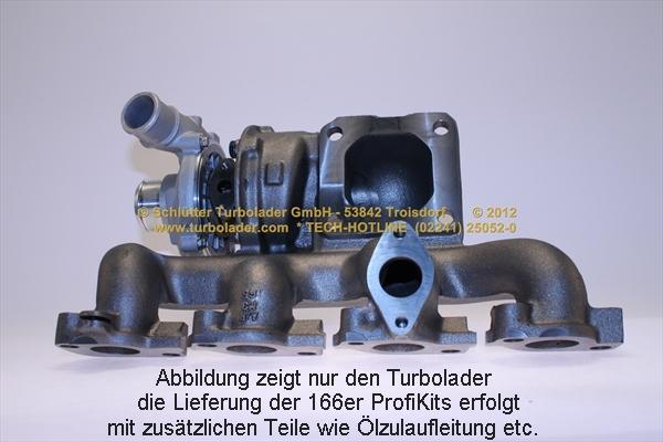 Schlütter Turbolader 166-00730 - Турбина, принудително пълнене с въздух vvparts.bg